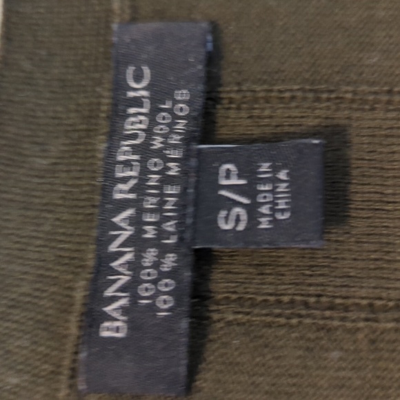 Olive Green Banana Republic Button Cardigan - Picture 3 of 8